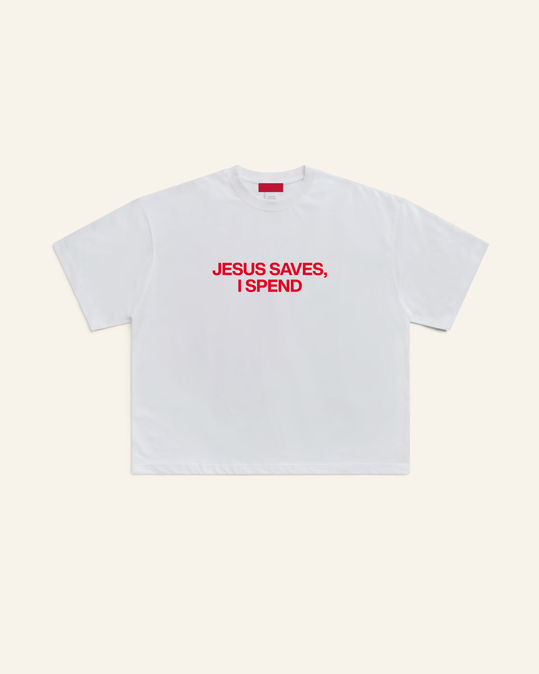 JESUS SAVES, I SPEND TEE