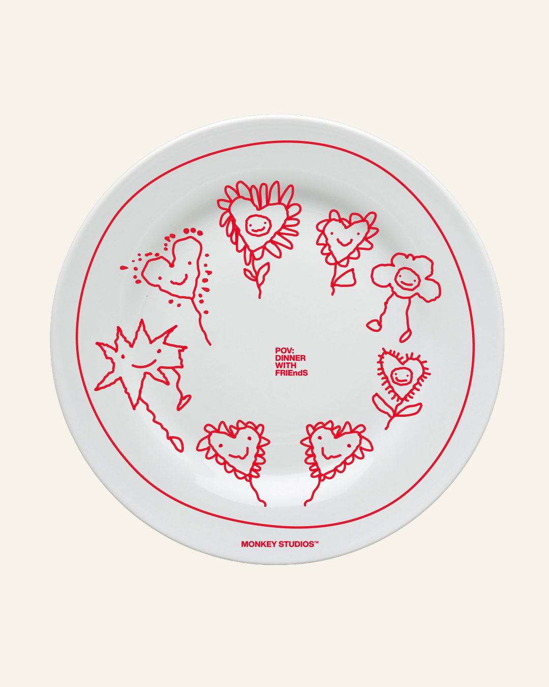 DINNER WITH FRIENDS PLATE