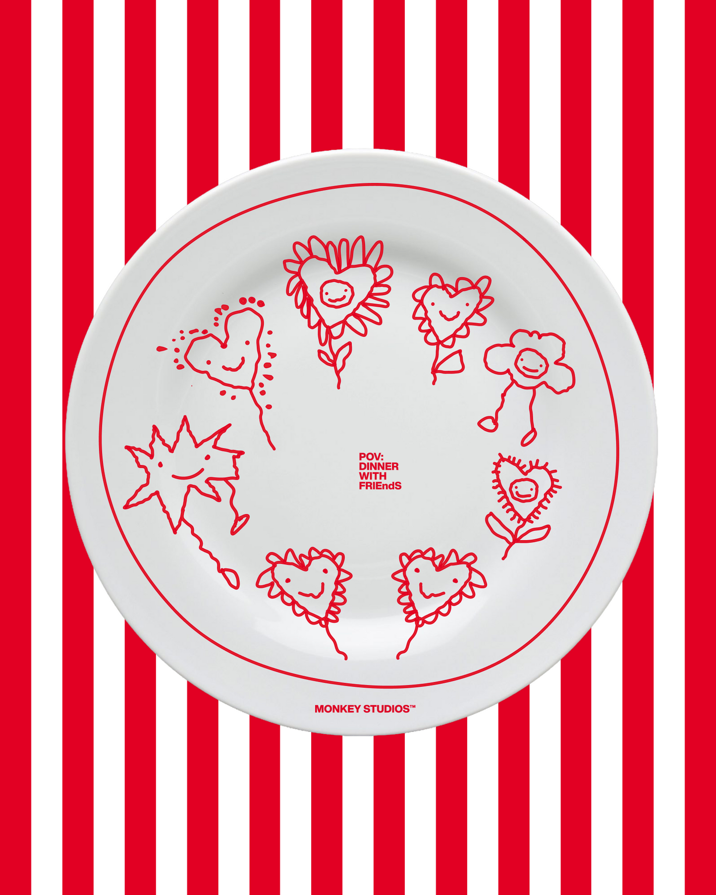 DINNER WITH FRIENDS PLATE