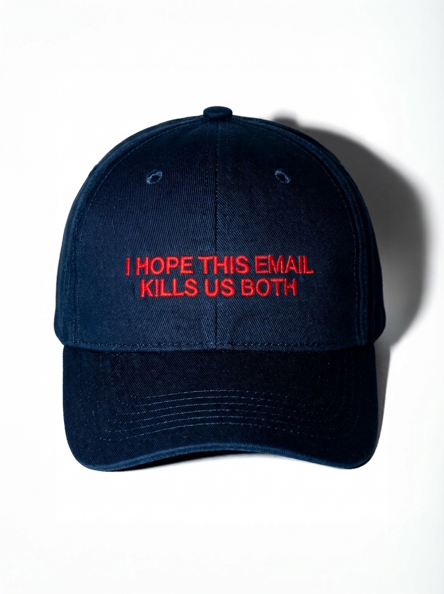 I HOPE THIS EMAIL KILLS US BOTH HAT